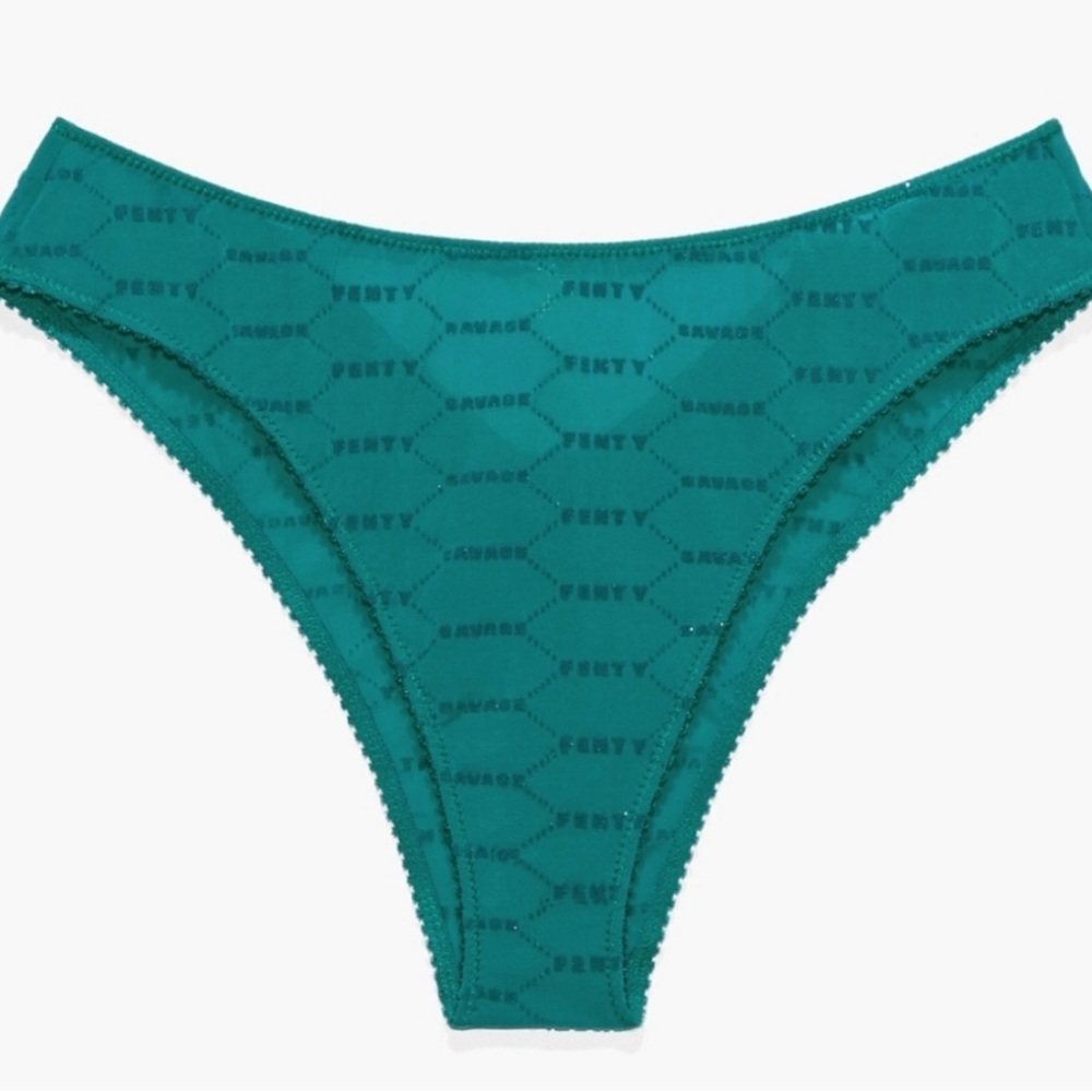 🆕 Savage X Fenty Deep Teal Cheeky Undie - Size: S